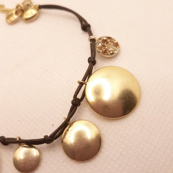 Fossil Brand Earth Tone Rhinestones Bracelet - Picture 4 of 8